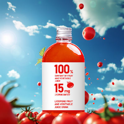 qualité Jus de tomate non salé en bouteille en plastique 100 ml 3% valeur de référence nutritionnelle usine