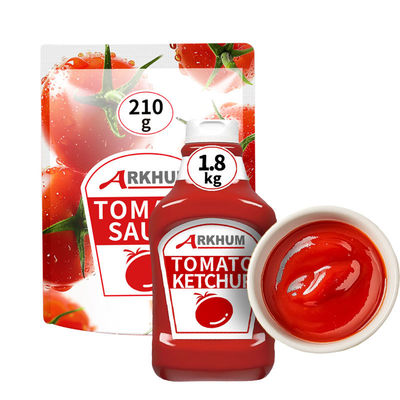 qualité Sauce tomate aromatisée et ketchup assaisonné avec 7% de la valeur nutritionnelle de référence énergétique. Convient à tous types de pâtes. Facile et rapide à utiliser. usine